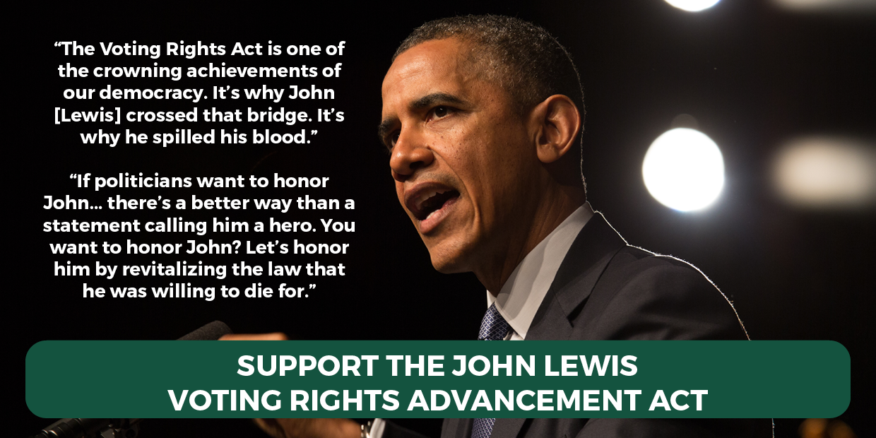 Support the John Lewis Voting Rights Advancement Act - Democratic Party